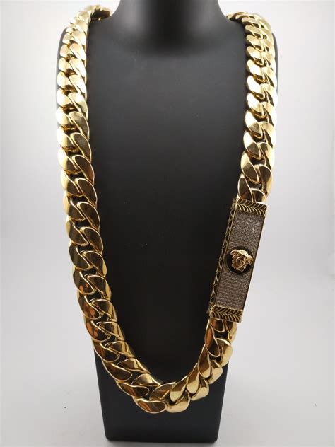 cadena versace hombre